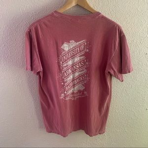 University of Arkansas Razorbacks washed pocket tee Comfort Colors